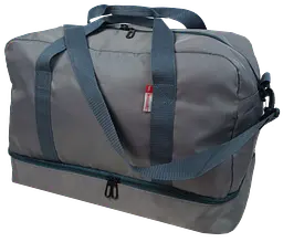 Дорожня сумка з відділом взуття 40L сірий Wallaby sum0028889