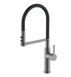 Змішувач для кухні Mixxus PREMIUM PULL 017 GRAPHITE REFL.BLACK (MI8278)