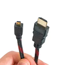 Кабель HDMI micro HDMI 1.5 м (V1.4) кабель мікро HDMI для телевізора/монітора мікро - мініатюра 3