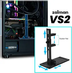 Підставка для відеокарти Zalman VS2 Black (ZM-VS2) - мініатюра 7