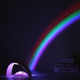 Нічник – проектор Райдуга RGB Lucky Rainbow · Світильник з проекцією веселки - мініатюра 5