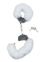 Наручники Fetish Boss Series Furry Cuffs White з хутром - мініатюра 6