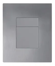 Панель змиву пластикова Koer KT-0607-07 157x198x3mm, кнопка квадратна KR5345, Графит - мініатюра 2