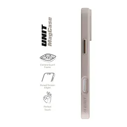 Чехол Apple iPhone 17 Pro Max, Unit MagSafe, серый, прозрачный, магсейф, противоударный, магнитный, панель-накладка с поддержкой MagSafe, с поддержкой беспроводной зарядки, TPU+PC, защита всего корпуса, ударопрочный, ArmorStandart (ARM86301) - мініатюра 3