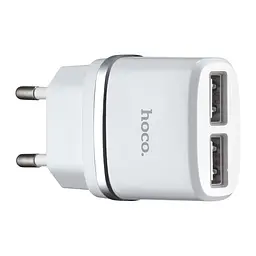 МЗП Hoco C12 Smart dual USB charger ( EU ) 2USB 2.4A White