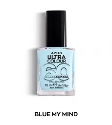 Швидковисихаючий лак для нігтів Avon «УльтраКолір за 60 секунд» Blue My Mind,10 мл (494693240) - мініатюра 1