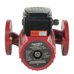 Насос циркуляційний фланцевий 1.3кВт Hmax 20.3м Qmax 300л/хв DN50 280мм + відповідний фланець AQUATICA (774198) - мініатюра 4
