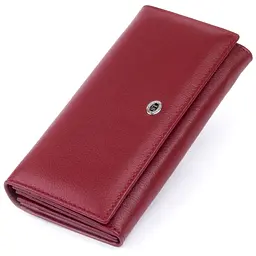 Гаманець на магнітах із клапаном жіночий ST Leather 19244 бордовий - мініатюра 4