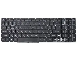 Клавіатура для ACER Nitro 5 AN515-43, AN515-54, AN515-55, AN517-51, AN517-52 (RU Black без рамки з RGB підсвіткою). Оригінал - мініатюра 3