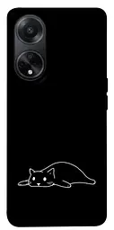 TPU чохол Demsky Lazy cat для Oppo A58 4G