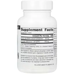 Бромелайн Source Naturals Bromelain 600 GDU 60 таблеток - мініатюра 2