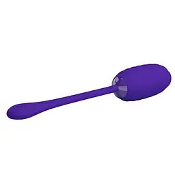 Віброяйце Pretty Love Kirk Super Soft Silicone 19.7 см (синій) - мініатюра 14