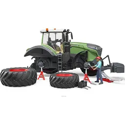 Масштабна модель автомобіля Bruder Трактор Fendt 1050 Vario з фігуркою та аксесуарами для ремонту (04041) - мініатюра 2