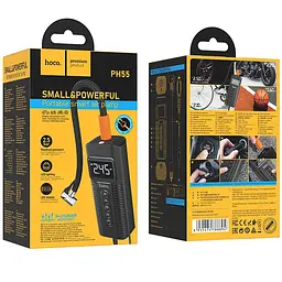 Автомобільний насос Hoco PH55 Roys smart car air pump Black - мініатюра 6
