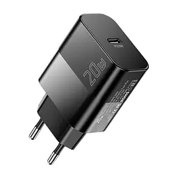 Зарядное устройство Essager USB-C PD20W + cable USB-C to USB-C 60W black (E20JSB1-SYTT1-T) - миниатюра 2