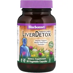 Трави Bluebonnet Nutrition Комплекс для Детоксикації Печінки, Liver Detox, Targeted Cho (BLB2020)