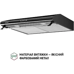 Витяжка пласка Perfelli PL 6042 BL LED - мініатюра 3
