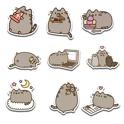 Стікерпак GeekLand Pusheen 45 штук (SP P 01) - мініатюра 5