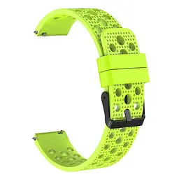 Браслет double для Samsung Galaxy Watch 42mm - зелений ширина кріплення 20мм силікон Watchbands (W38-9WB75553871) - мініатюра 2