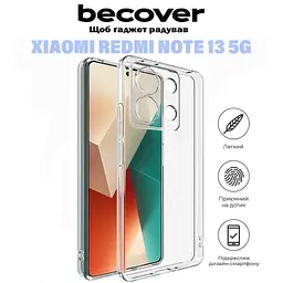 Чохол до мобільного телефона BeCover Xiaomi Redmi Note 13 5G Transparancy (710912) - мініатюра 6