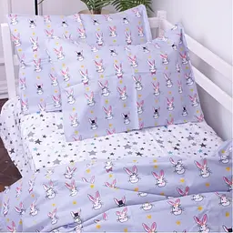 Простирадло MirSon Kids Time Бязь, 17-0527, Bunnies - мініатюра 3