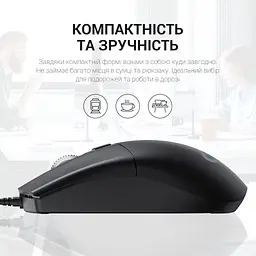 Мишка OfficePro M115 USB Black (M115) - мініатюра 7