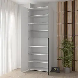 Шафа для одягу з полицями Idea Д-127 Аляска Біла - мініатюра 2