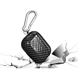 Силіконовий чохол Primo Carbon Fiber для AirPods 3 (MME73) Black - мініатюра 3