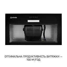 Витяжка повновбудована Minola HBI 5214 BLF 700 LED - мініатюра 5