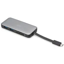Порт-реплікатор Digitus USB-C > HDMI/2xUSB-A/USB-C/SD/MicroSD/RJ54, Travel (DA-70916) - мініатюра 2
