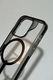 Оригінальний протиударний чохол Gear4 Crystal Palace MagSafe для iPhone 15 Pro (6.1") Прозорий Black - мініатюра 9