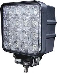 Додаткова LED фара 48W (3W x 16) 10-30V 110x110x72 mm Далека (29-48W) 1 шт. (2574)