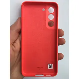 Оригінальний силіконовий чохол Silicone Cover для Samsung Galaxy S22 (S901) EF-PS901TPEGRU Glow Red - мініатюра 6