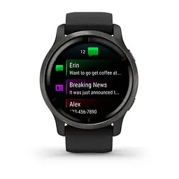 Смарт-годинник Garmin Venu 2 Slate Stainless Steel Bezel with Black Case and Silicone Band (010-02430-11/01) - мініатюра 4
