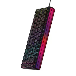 Ігрова механічна дротова клавіатура Ajazz NK68 / Red Switch / 65% / RGB / Black - мініатюра 2