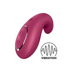 Вібратор Satisfyer Dipping Delight Berry, 2 мотори, гнучкий кінчик - мініатюра 1