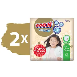 Набір трусики-підгузки Goo.N Premium Soft розмір 7(3XL) 18-30 кг доу-пак 44 шт. - мініатюра 2
