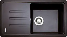 Кухонна мийка Adamant SLIM LONG mokko 780x435x200 мм, з крилом 78 см