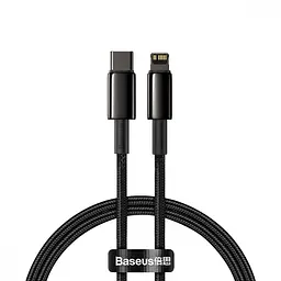 Кабель Baseus Tungsten Gold Fast Charging Type-C to Lightning PD 20W (1m) black (CATLWJ-01) - мініатюра 6