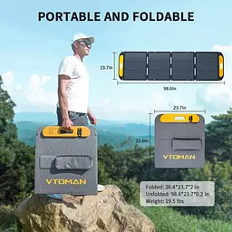 Сонячна панель Vtoman 200W 48V IP67 MC-4/Anderson/XT60/DC5521 - мініатюра 9