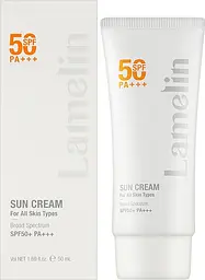 Сонцезахисний крем для всіх типів шкіри Lamelin Sun Cream SPF50+PA+++ 50 мл - мініатюра 2