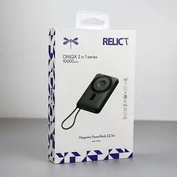 Портативна батарея Relict Uniqx 2 in 1 10000 mAh MagSafe 22.5W Grey