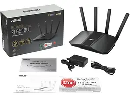 Бездротовий маршрутизатор (роутер) Asus RT-BE58U BE3600 (90IG0910-MO3C00) - мініатюра 5