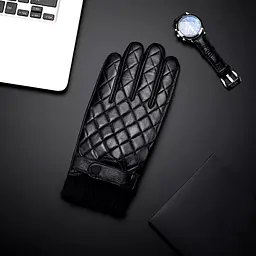 Рукавички шкіряні чоловічі Qimian Sheepskin Gloves size M Black [62912] - мініатюра 6
