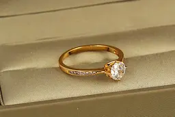 Кільце Xuping Jewelry Стежка до серця р 17 золотисте - мініатюра 2