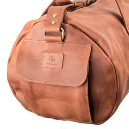 Шкіряна дорожня сумка GRANDE PELLE 55х31х24 см sum0012556 - мініатюра 5