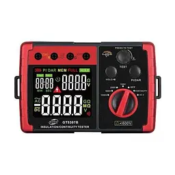 Тестер для опору ізоляції (мегаомметр) (0-5,5 ГΩ) Benetech hoz0009009 - мініатюра 2