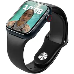 Розумний годинник Lemfo M7 Plus c бездротовою зарядкою та Bluetooth-дзвінками (Чорний) - мініатюра 6