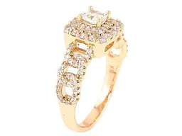 Каблучка XUPING Позолота 18K "Інкрустація цирконієм" (258717) р.18.5 - мініатюра 2