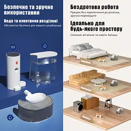 Фонтан для кота PetGravity 3 л, смарт фонтанчик з системою очищення - мініатюра 10